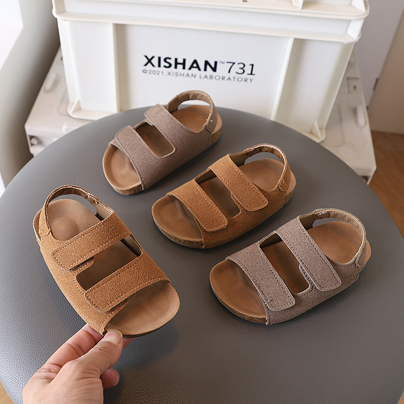 Baby Products Brand - Детские замшевые сандалии 2026 года с