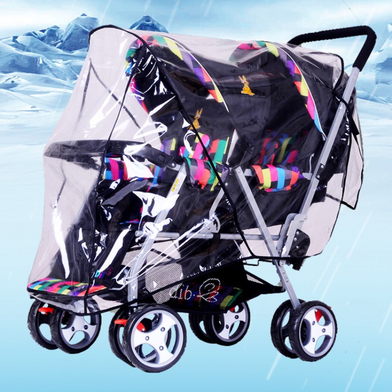 Двухместный дождевик для коляс – обзор и цена Stroller Rain Cover