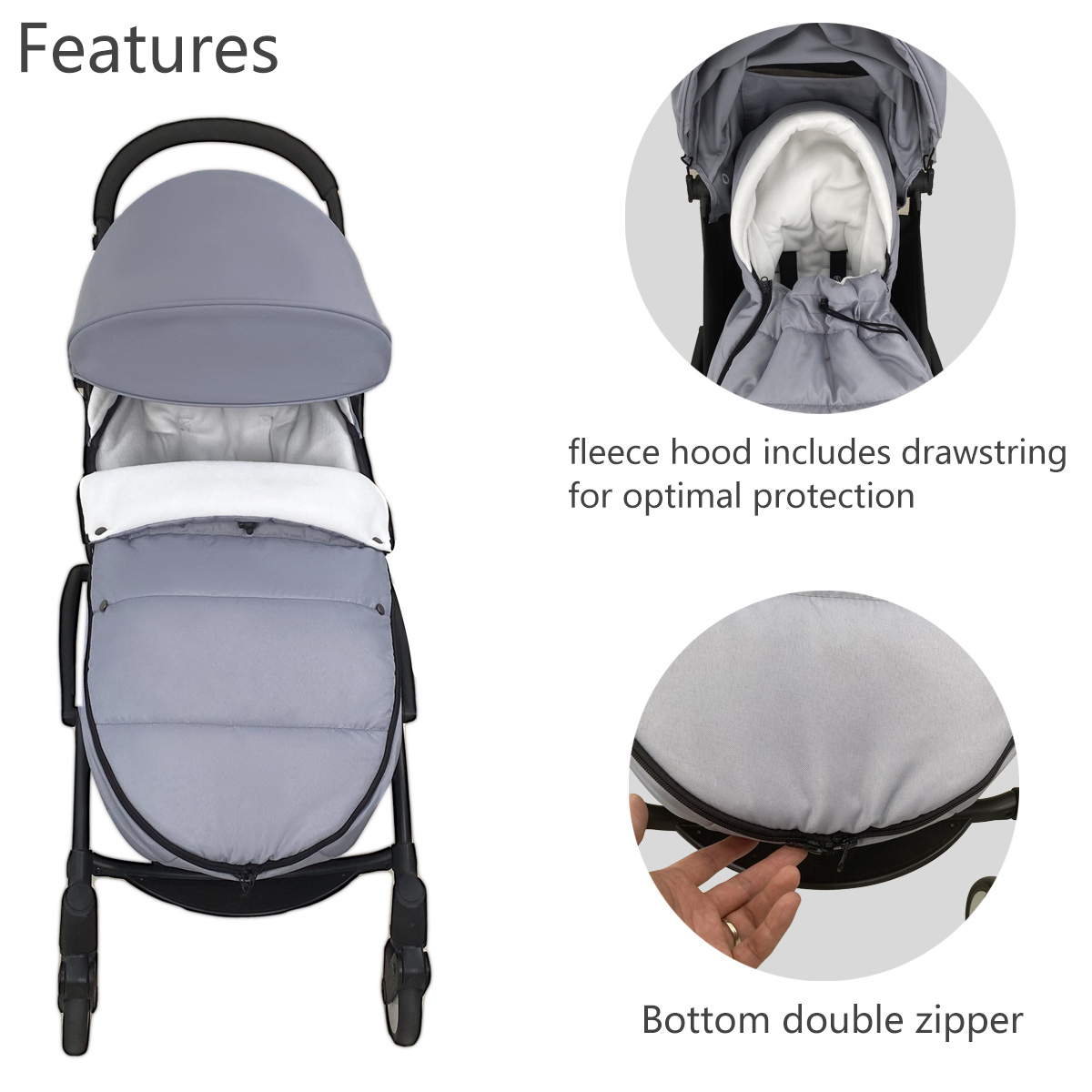 Универсальная зимняя детская к – обзор и цена Stroller Rain Cover